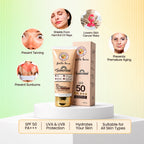 Facewash + sunscreen