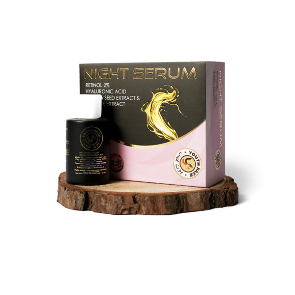 Youthface Night Serum | Overnight Repair | Intense Hydration | Glowing Skin By Morning | Lightweight Texture (30ml)