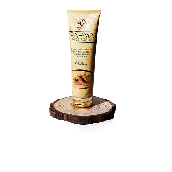 Papaya Facial Scrub | Exfoliates Dead Skin | Brightens Skin Tone | Smooth Finish | Mild Granules (60g)