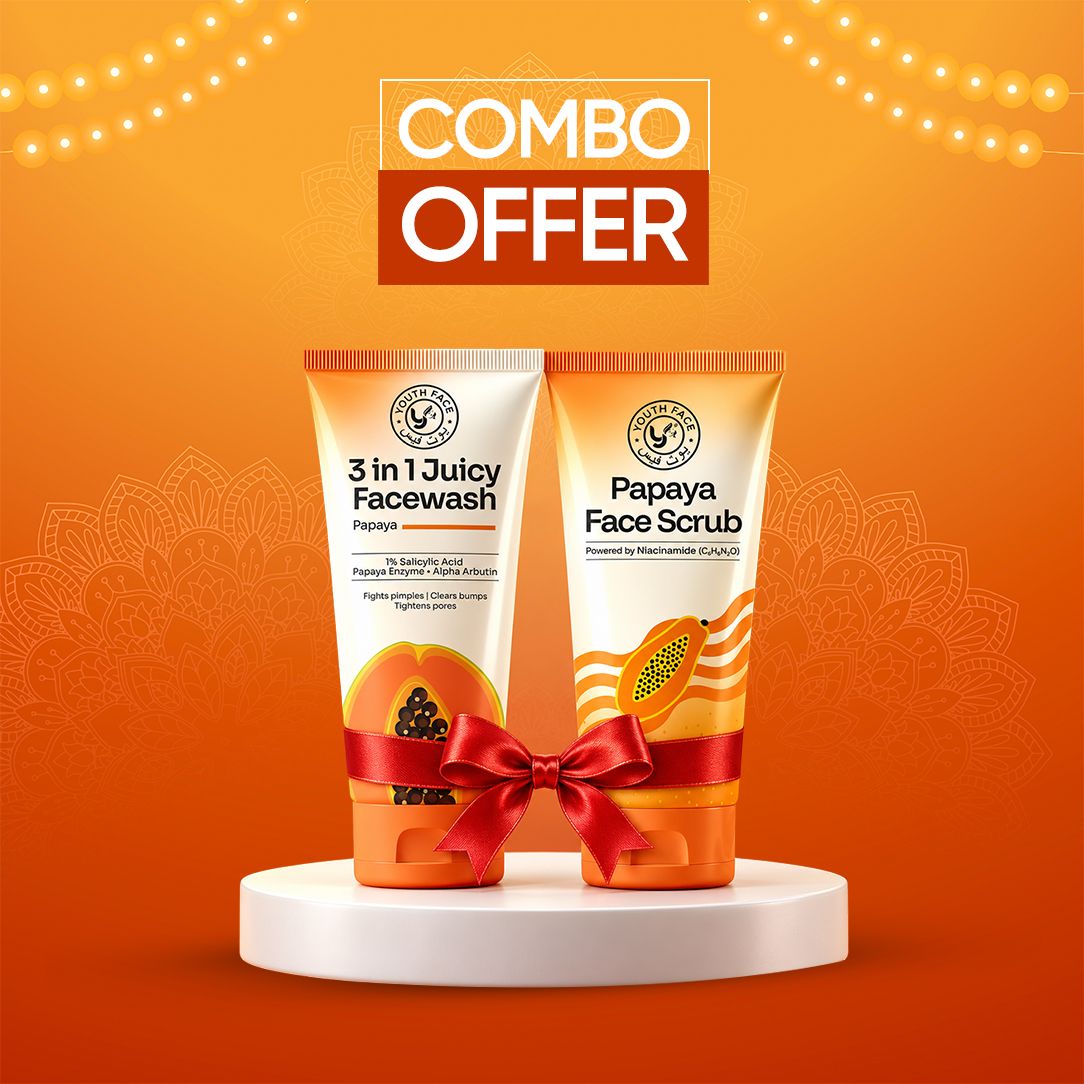 Papaya Facewash + Face Scrub